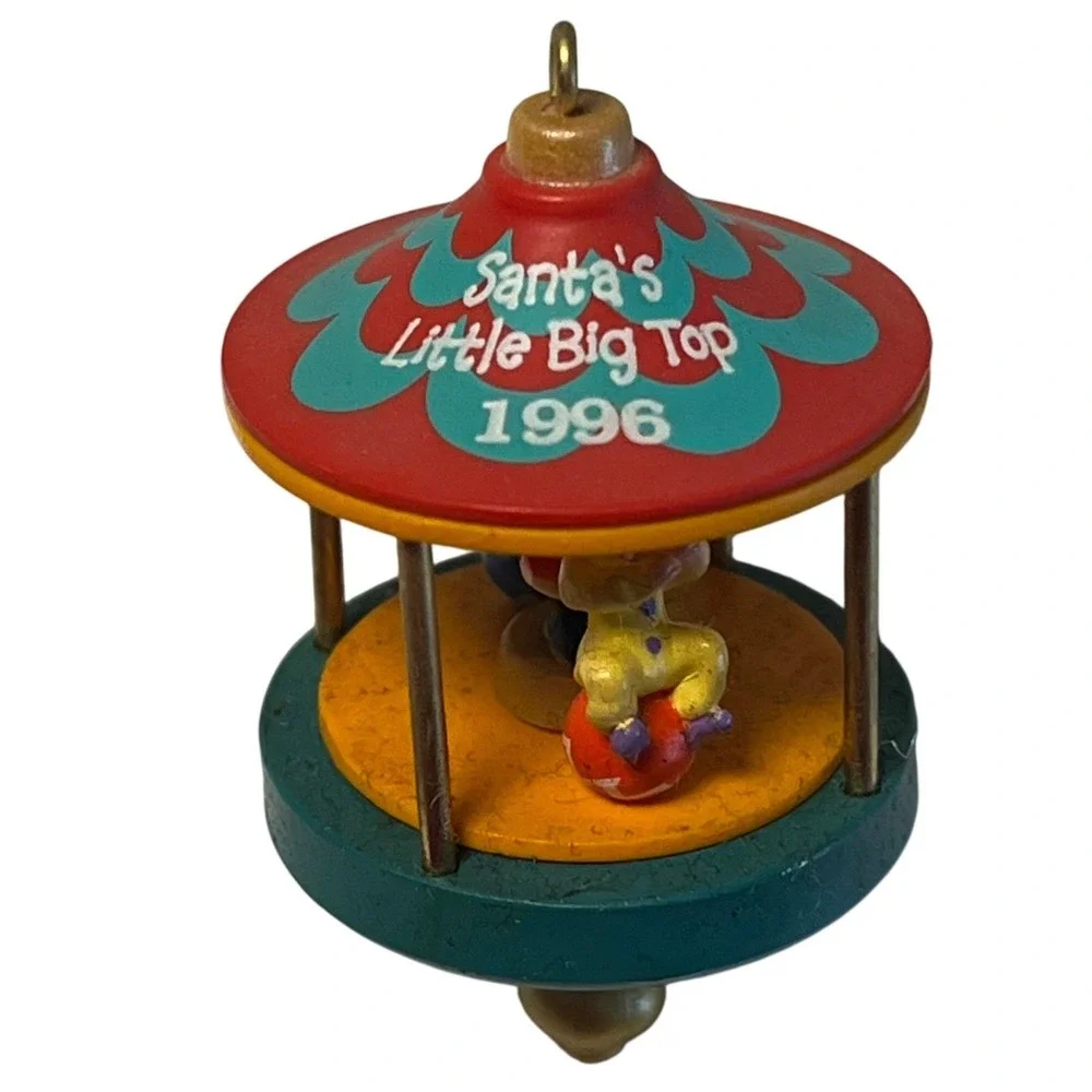 Hallmark Keepsake 1996 Santas Little‎ Big Top Ornament Ken Crow Circus Movement